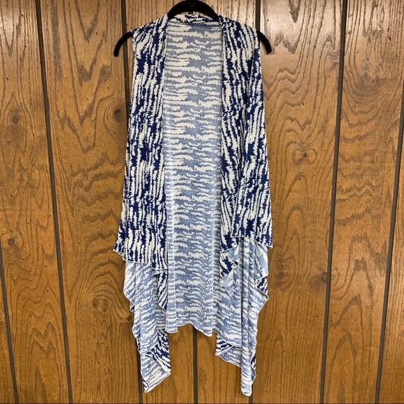 NWT Jill Alexander Vest - Navy & White - Size OS - Picture 3 of 7